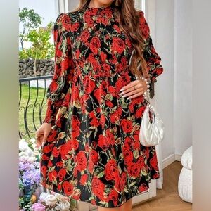 Frenchy Plus Size Floral Dress 1X
